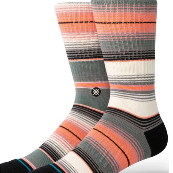 STANCE MEN’S PERFORMANCE CREW HEIGHT FRESHTEK W/INFIKNIT SIDE LG LANAK PASS NWT - Picture 2 of 4